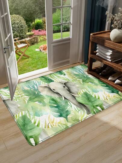 1件粉色纹理抽象艺术门垫，吸水防滑浴室地毯，客厅卧室玄关垫，户外地毯，波西米亚风格地毯，入口垫，走廊地毯，门垫，客厅地毯，灰色地毯，入口地毯，小地毯，走廊地毯，前门垫 - 完美融合欧洲田园风情与现代简约风格