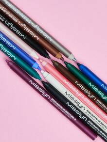 MISSLYN - Bút kẻ mắt lâu trôi, độ bám màu cao, dùng để kẻ mắt, trang điểm mắt, chất liệu dạng mút, có thể nạp lại, mềm mịn, không bết dính, chỉ cần một đường kẻ, không gây khó chịu cho mí mắt, màu sắc đậm, độ lên màu cao, hiệu ứng trang điểm mắt khói, lì, bóng, chống nước và mồ hôi, giữ màu cả ngày, bút chì có thể nạp lại, dễ dàng tạo mọi kiểu trang điểm. - #09 - Xem 10