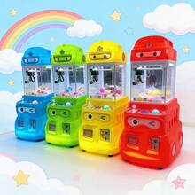 Grande Máquina de Garra Operada con Monedas Brillante Operada Por Monedas para Juguetes Pequeños y Muñecas Juego de Arcade para Niños y Adultos - Ideal para Fiestas y Hogar 64cm*54cm*121cm - Rojo - Ver 8