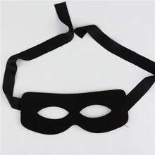 1/2pcs Black Universal Goggles Role Play Left Half Face Mask Performance Ball Movie Prop Costume Party Decoration Prank Prop Halloween - Black - View 5