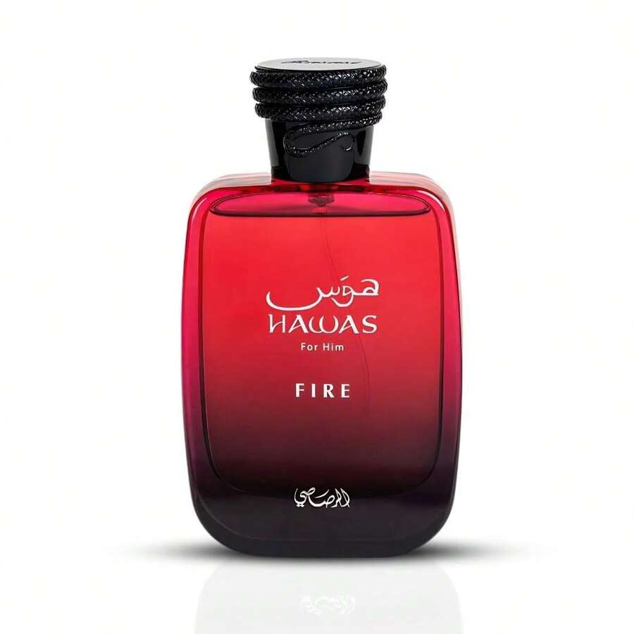Rasasi Hawas Fire Eau De Parfum 3.4 Oz / 100ml – Clary Sage, Egyptian Jasmine, Marine Notes & Ambergris Cologne For Men, Long-Lasting Fragrance | Cologne Men, Cologne - 火 - 查看 1