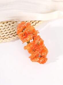 1pc Spring Floral Hair Clip, Boho Flower Side Claw Clip, Versatile Hairpin Accessory For Women - Multicolor - View 9