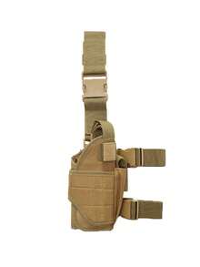 1pc Right Leg Holster, Multi-Functional Quick Release Leg Holster, Black Right Leg Holster, Drop Leg Holster, Thigh Pistol Holster, Adjustable Motorcycle Leg Bag For Right Leg, Practical Universal Right Thigh Holster Suitable For Camping, Hunting, Combat Simulation Games And Other Outdoor Activities, Vintage Waist Pack Style Side Pocket, Men's Holster - Multicolor - View 7