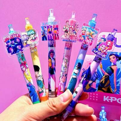 2/3/4/5/6pcs KPOP Ballpoint Pen Set, Push-Button Plastic Pens, DIY Ballpoint Pens, Office & School Stationery Supplies, Suitable For Valentine's Day, Mother's Day, Nurses' Day, Thanksgiving, Back To School, Creative Gifts For Daughters And Mothers, Wedding Party Signing Pens, Fine Writing Tools