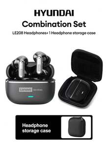 Black Earphones + Storage Bag