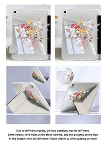 这款线条爱心图案平板电脑保护套兼容 iPad Air 11 英寸 M3 2025 / M2 2024、iPad Air 第五代 2022、iPad (A16) 11 英寸第十一代 2025，也兼容三星 Galaxy Tab 和 Kindle Paperwhite 第十二代 2024。透明背壳，时尚图案保护套，具备自动休眠/唤醒功能和气囊保护，适合作为礼物或办公用品。 - 彩色 - 查看 8