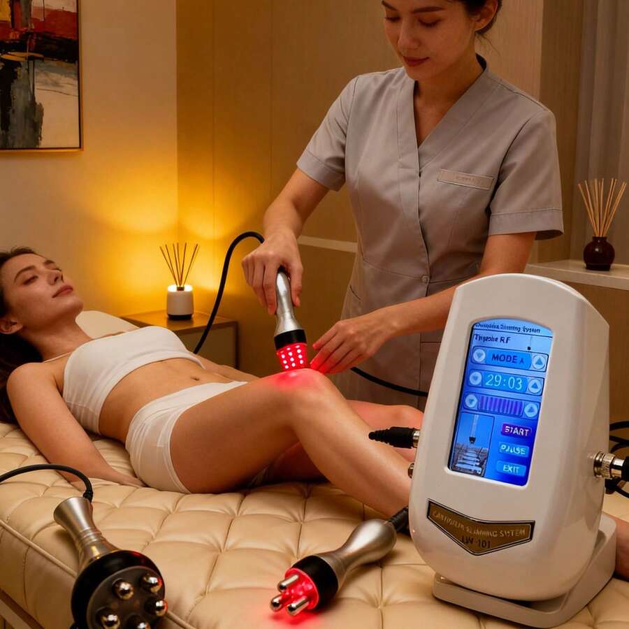 HanTai 3-In-1 Microdermabrasion Machine Compatible For Dermabrasion, Vacuum & Spray Moisturizing - Facial Light Beige Device For Esthetician Use, & Spa, All Light Beige Types (110V) - View 1