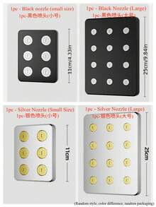 Multi-Function High Pressure Shower Head Set - Features Anti-Clogging Technology And Flow Control, Compact Design For Easy Installation, Provides Excellent Storage Solution For Bathroom, Durable ABS Material, Easy To Install - Multicolor - View 8