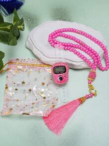 6*99pcs Rhinestone Candy Bag Counter & Pearl Rosary Set Combo - Multicolor - View 10