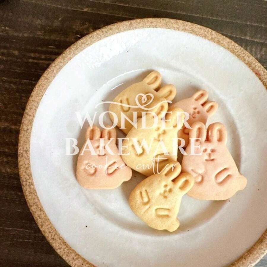 Molde de Cortador de Biscoito de Coelho Fofo de Páscoa, Carimbo de Biscoito de Coelho Cartoon, Prensado à Mão 3D, Decoração de Glacê, Suprimentos de Cozinha para Assar - coelho - Visão 1