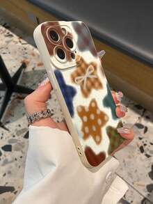 时尚个性复古星形图案手机壳，奢华防震，可爱又时尚，摄像头凸起设计，保护摄像头，兼容 17/17Pro/17Pro Max、16、15、14、13、12、11 Plus/Pro Max系列以及Galaxy S/A系列，是复活节、圣诞节、万圣节装饰/生日礼物的理想之选，送给女朋友、男朋友、朋友或自己都非常合适。 - 白色 - 查看 2