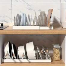 3-Piece Set Of Pot, Bowl, And Utensil Organizing Rack, Adjustable Baking Rack, Lid Rack, Expandable Kitchen Organizing Rack With Partition, Cabinet Storage For Pots, Pans, Lids, And Baking Utensils - 3件套 - 查看 6