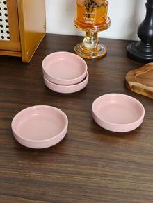 1/2/4 件 Ins 风格陶瓷圆形调味盘、简约纯色日式开胃菜盘、优质醋/蘸酱盘、家用蘸酱盘、番茄酱/沙拉酱盘、香薰烛台、节日装饰 - 彩色 - 查看 11