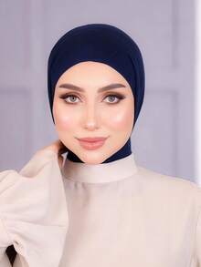 1件装时尚休闲优雅速戴头巾帽，经典简约风格，柔软透气的莫代尔面料，多功能针织头巾，适合日常生活、节日、聚会、祈祷等场合。 - 多色 - 查看 23