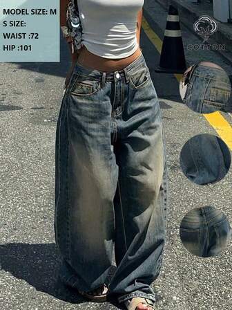 Oversized Boyfriend Style Women's Casual Jeans