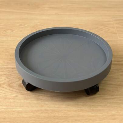 Round Flower Pot Stands With Wheels Stylish Durable Rolling Plant Caddy For Indoor And Outdoor
