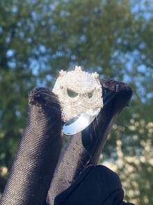 DUBSS 1枚镶钻皇冠男士戒指，5A镀层立方氧化锆嘻哈饰品 - 皇冠戒指 - 查看 18