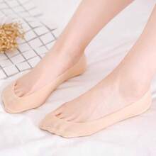 Socks Women's Invisible Ankle Short No-Show Set Foot Female Invisible Low Cut Summer Thin Breathable Non-Slip Ice Silk Boat Sock - Multicolor - View 16