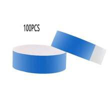100PCS Disposable Waterproof And Tear Resistant Identification Wristbands, Suitable For Live Events, Parties, Concerts, And Concerts - Multicolor - View 11