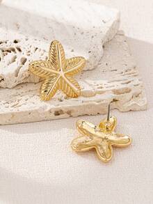 1对时尚优雅的极简主义海星耳钉（女士款） - 海星 - 查看 16