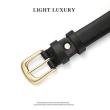 1pc Women's High-Quality PU Casual Fashion Versatile Belt, Suitable For Daily Casual, Business, Dining, Dating, Pairing With Jeans, Casual Pants - Coffee - View 6