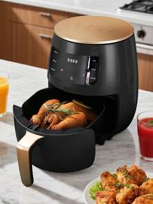 4,5L Air Fryer Med 8 Förinställda Tillagningslägen, Jämn Uppvärmning För Fritering, Non-stick Stekkorg, Kvalitetsmaterial, Lämplig För Kycklingben, Räkor, Pommes Frites, Kompakt Design, Modern Köksapparat