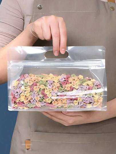 10pcs/Reusable Silicone Leakproof Food Storage Bag For Nut, Grain, Vegetable, Fruit And Snack, Kitchen Organizer, Food Bag, Storage Containers For Travel Vacuum Bag Sealing Bag Refrigerator Special Preservation Bag, Resealable Clear Party Favor Treat Bags For Travel And Home Kitchen SuppliesPackaging BagStorage PouchClear BagReusable