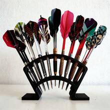 27-Fach Dartboard Schrank - Schwere Ausführung Großer Dartschrank mit 27 Dartfächern, platzsparend, geeignet für Spielzimmer oder Wettbewerbe - Zubehör für Dartspielern und Sammlern (Geeignet für Darts) - Schwarz - Übersicht 5