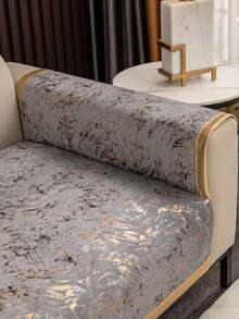 1 bộ bọc ghế sofa bằng vải chenille, bọc ghế sofa đa năng dùng được cả bốn mùa, bao gồm vỏ gối và bọc tựa lưng, bảo vệ ghế sofa, phù hợp cho phòng ngủ, văn phòng, phòng khách, trang trí nhà cửa. - Xám - Xem 9