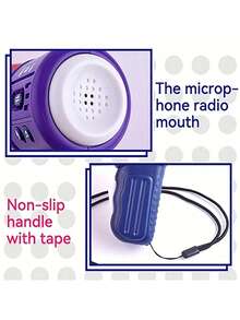 三合一多功能变声器，具备3种不同音效、带录音功能的扩音器和循环播放功能，适用于室内/室外游戏、足球、棒球、曲棍球、啦啦队、教练或安全演习。 - 彩色 - 查看 6