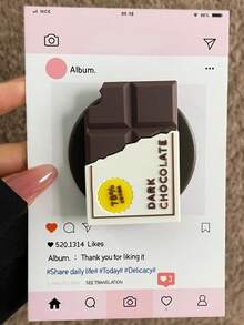 Flower Series Elements Silicone 1pc 3D Food-Shaped Magnetic Phone Holder, Cute Cartoon Silicone Fruit, Compatible With Magsafe Phones (Phone Cases), Extendable & Foldable, Suitable For Desk Viewing, February Valentine's Day Gift - Multicolor - View 12