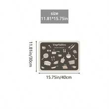 1pc Thick Silica Gel Coaster, Coffee Mat, Kitchen Draining Mat, 3.5mm Thick Waterproof Bar Table Mat, Multipurpose Household Pad, Suitable For Various Occasions And Festivals - Multicolor - View 11