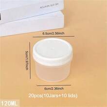 10/20pcs (Bowl + Lid) 120/160/200/240/280/300/400/600ml Reusable Lunch Bowls With Lids, Suitable For Yogurt, Overnight Oats, Meal Prep - Microwave & Dishwasher , Food Storage Containers, Breakfast Cups, Lunch Boxes, Large Capacity Portable Plastic Jars - Multicolor - View 25