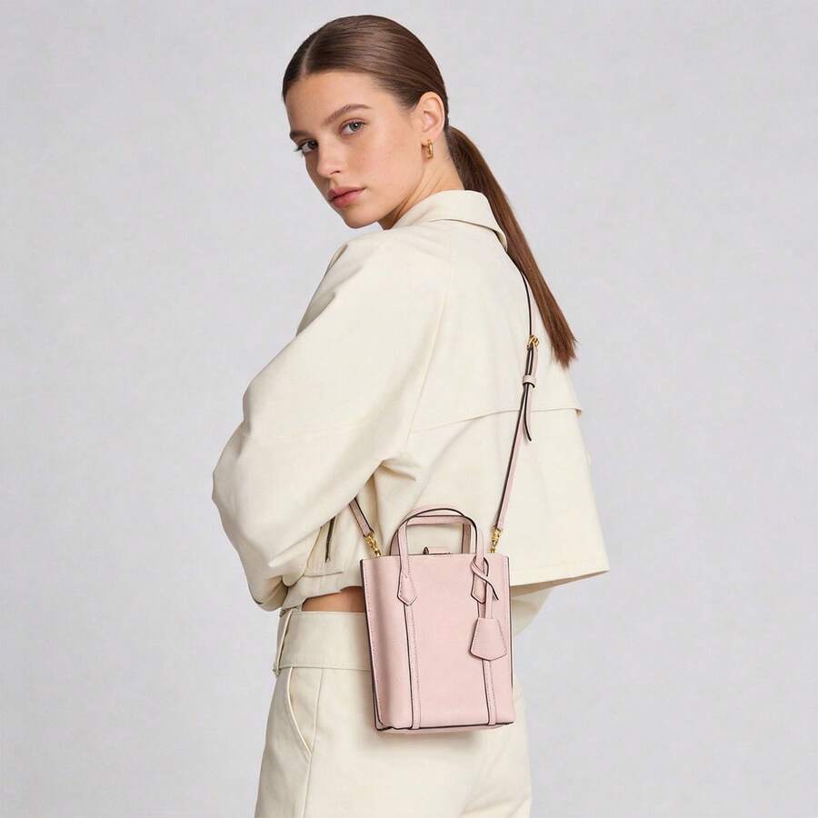 Tory Burch Perry Versatile Double T Tote Bag 142616 - Pink - View 1