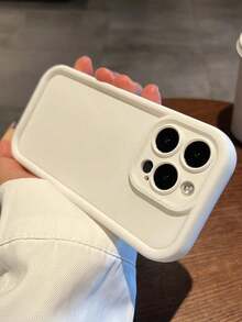 Valentines Phone Case 1pc Black Rose Pattern Full Coverage TPU Shockproof Phone Case Compatible With Apple 17,16,15,14,13,12,11 Pro Max Waterproof Anti-Fall Scratch Resistant-For-Your-New-,Valentine's Day Gifts - 白色 - 查看 6