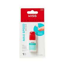 KISS PowerFlex Maximum Speed Nail Glue - Fast Drying Adhesive For Glue-On Nails &Amp; Repairs With Nozzle Tip Applicator, Ideal For Tips &Amp; Wraps, Net Wt. 0.10 Oz (3g) - ColorA - 查看 1