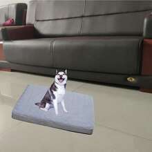 1pc Alpaca Fleece Pet Mat, Dog/Cat Pad, All Season Use For Small/Medium/Large Pets, Anti-Moisture - Grey - View 16