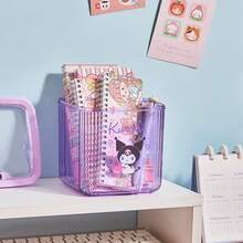 Sanrio Desktop Trash Can With Transparent Lid, High-Quality Garbage Bin For Bedroom, Living Room, Convenient Flip-Top Trash Can - A - View 3