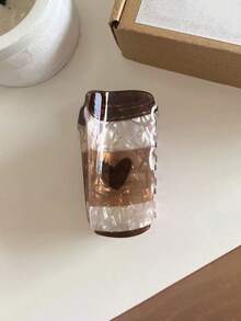 1pc Cute & Fun Acrylic Bread, Coffee, Croissant, Latte Themed Hair Claw Clip, Suitable For Long And Thick Hair - Multicolor - View 7