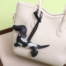 Spot Creative Double-Sided Leather Three-Dimensional Dachshund Cute Bag Pendant Key Chain Mobile Phone Case Pendant High-End Sense - Multicolor - View 5