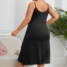 Plus Size, Nightgown For Women Plus Size, Women'S Nightgown For Sleeping, Lingerie Sleepwear, Backing Fabric For Women'S Dresses, Night Dress For Women, Night Dress Women Large Size, Nightgown Women Large Size - 黑色 - 查看 2