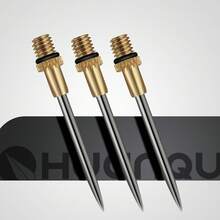 HUANQU 6 Stücke 40mm Kupfer Dartspitzen Ersatz, universelle langanhaltend Präzisions-Dart-Zubehörteile Ersatzteile - Verschiedenfarbig - Übersicht 4
