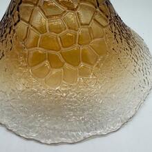 10.24 Inch Amber Glass Crackle Finish Flared Lamp Shade, E26/E27 Universal Base, Suitable For Kitchen Island, Dining Room, Living Room, Bedroom, Hallway, Entryway, Bar, Hotel, Cafe