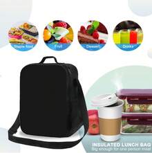Skull Moth Dead Head Lunch Bag With Adjustable Shoulder Strap Reusable Thermal Bento Tote For Work Picnic Beach - 1 - 查看 4
