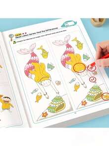 1 Book - Hidden Difference Activity Book, Including 32 Interactive Observation Games And Memory Exercises | Attention And Concentration Training | Visual Perception Skills, Concentration Games With Numbered Pages - Multicolor - View 7