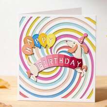 Creative Spinning Lines Cutting Dies, DIY Scrapbooking Album And Embossing Stencil, Greeting Card Making Tool, Card Paper Cutting Crafts ,Gift Card Making Template Die Cuts. - Silver - View 2