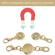 Magnetic Necklace Clasp And Closure Device - Round Bracelet Extension Clasp For Jewelry Making - Multicolor - View 3
