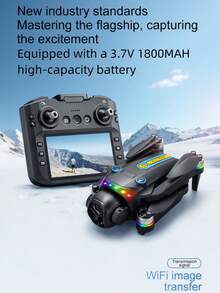 CASRRA This Professional Drone Model K21 Is Equipped With A Camera And Comes With A 12.5-Centimeter Large Screen Remote Control. It Features A Camera, Dazzling Body Lights, Brushless Motor, All-Round Obstacle Avoidance Function, 720P Camera, Screen Remote Control, Large-Capacity Battery, Gift Box, Battery Charging, Data Cable