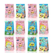 12 Stück/Set Themen Geschenktüten, Geburtstags Party Süßigkeitentüten, Tragetaschen, Geschenktüten, Kraftpapier Tüten - Verschiedenfarbig - Übersicht 12