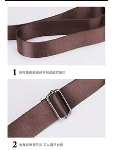 Nuevo bolso de hombro pequeño cuadrado de nailon para mujer, cartera de negocios multicapa, bolso de hombro, bolso de pecho, bolso bandolera - Negro - Ver 4